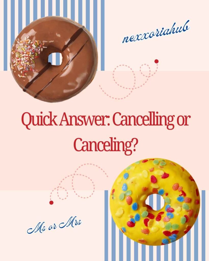 Cancelling or Canceling