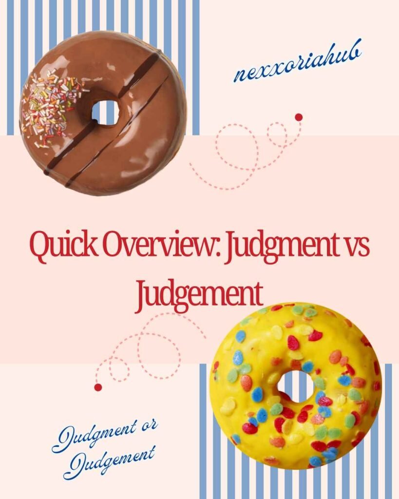 Judgment or Judgement